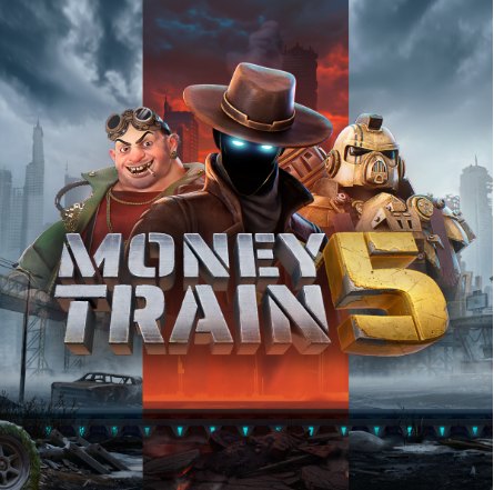 Money Train 5 (Relax Gaming) cover art with the three bandits