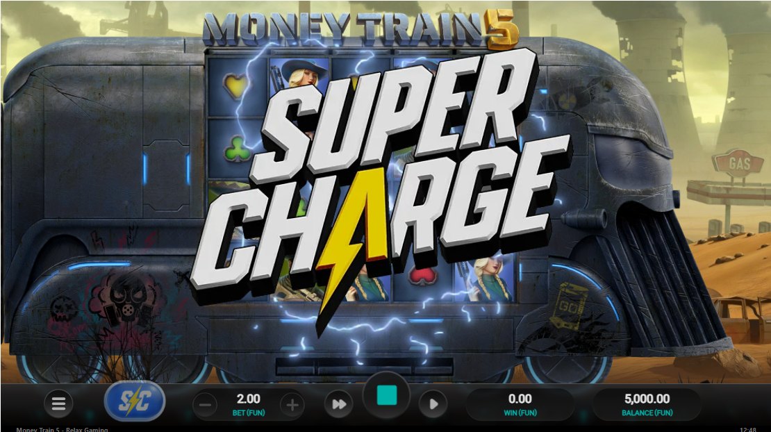 Money Train 5 Super Charge splash screen